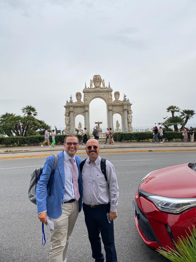 View in Naples; photo taken by Prof. Fujita and Prof. Roberto